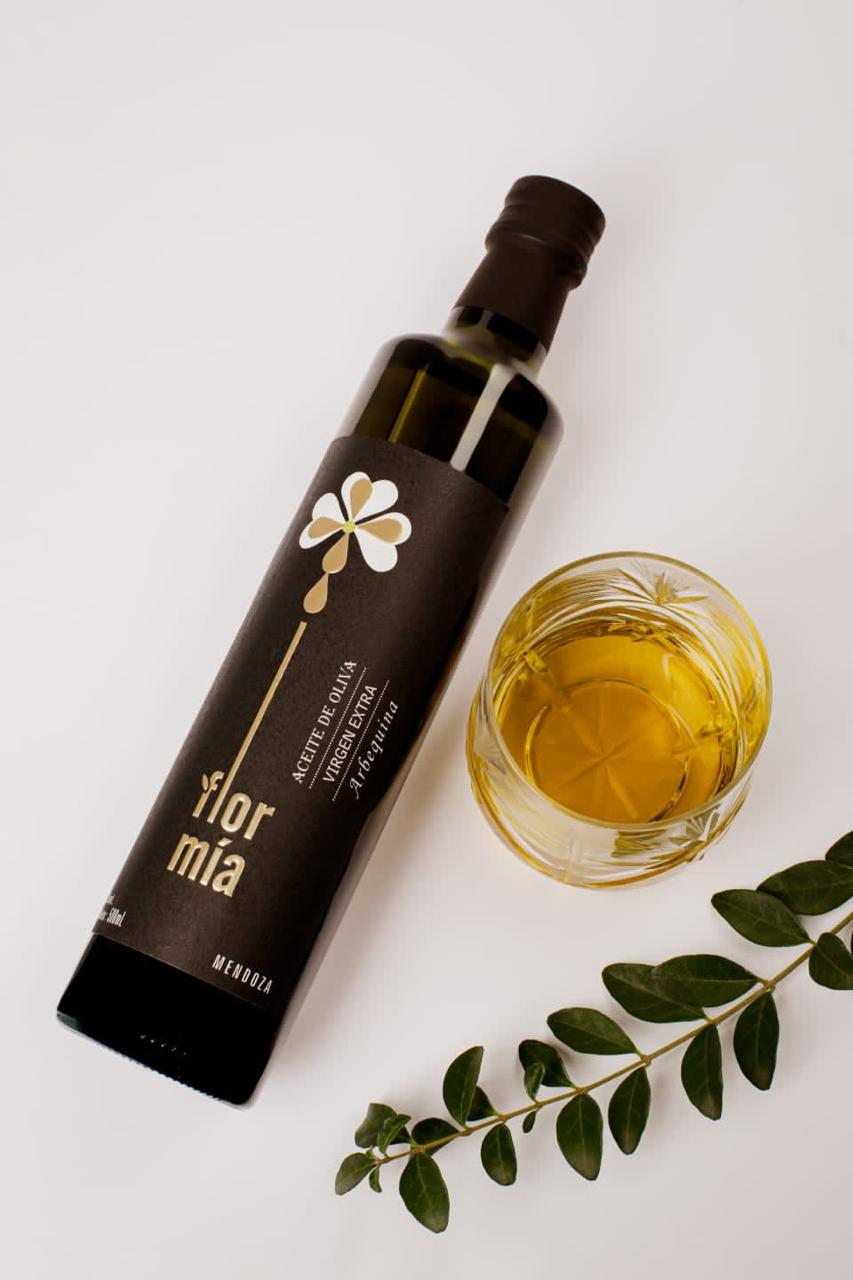 aceite de oliva variedad Arbqeuina Flor Mia